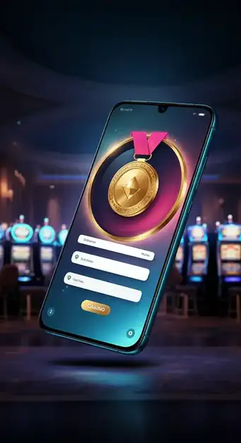Casino Wolf Winner registration form showing the first step of account creation with email and password fields.